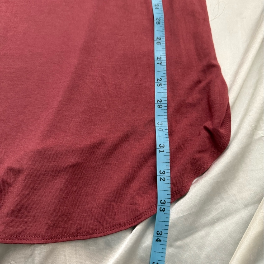 Rust Red Short Sleeve Tunic Top - Picture 8 of 9